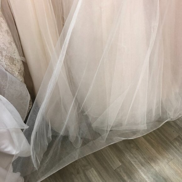 Sample BLUSH PINK Wedding Dress, BLING Prom Princess Disney Ballgown Cinderella - Picture 11 of 15